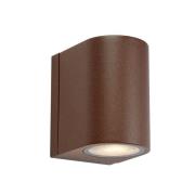 LED buiten wandlamp Alor, bruin, 1-lamp, IP65, dimbaar