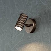 Wandspot Portillo, brons, hoogte 11 cm, metaal, GU10