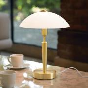 Tafellamp SOLO 1, messingkleurig, hoogte 35 cm Metaal/glas dimbaar