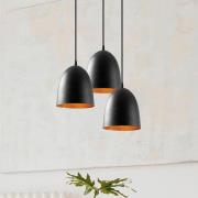 Hanglamp Tattoo 6168, zwart, metaal, 3-lamps rond