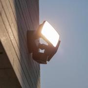 CHIMERA LED-sensor-buitenwandspot, zwart, 2-lamps, IP54