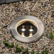 Arcchio LED-inbouwspot voor in de vloer Thentos, Ø 12 cm, 40°, nikkel,...