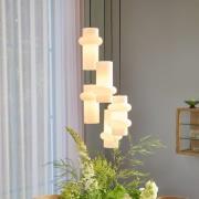 Hanglamp Pilule Down, glanzend wit, Ø 15 cm, glas