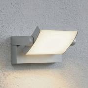 Lindby LED buiten wandlamp Sherin, grijs, IP54, zwenkbaar