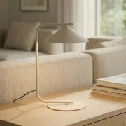 tafellamp Lume, crème, metaal, hoogte 42 cm