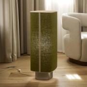 MARKET SET Vloerlamp Dolce, avocadogroen, linnen, E27