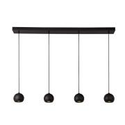 Searchlight Eindhoven - hanglamp - 125 x 12 x 200 cm - zand zwart