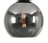 Artdelight Marino - glazen lampenkap - Ø 25 cm - titan