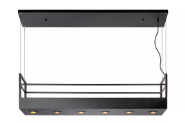 Lucide Miravelle - hanglamp - 110 x 22 x 160 cm - zwart