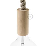 Creative Cables - houten E27 fitting voor 2XL strijkijzersnoer - Ø 5 x...