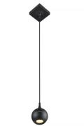 Lucide Favori - hanglamp - 10 x 10 x 145,5 cm - IP44 - zwart