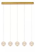 Lucide Cintra - hanglamp - 84 x 11 x 150 cm - 5 x 4,7W LED incl. - tra...