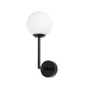 Faro Gala - wand verlichting - 11,5 x 15 x 32 cm - IP44 - zwart en opa...
