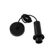 Artdelight Pipe - hanglamp met strijkijzersnoer - Ø 10 x 168 cm - zwar...
