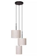 Lucide Maya - hanglamp 3L - Ø 46 x 177 cm - beige