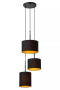 Lucide Maya - hanglamp 3L - Ø 46 x 177 cm - zwart
