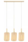 Lucide Corina - hanglamp 3L - 90 x 22 x 185 cm - beige