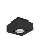 Nova Luce Robin - opbouwspot - 14,5 x 14,5 x 8,6 cm - zwart