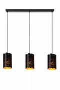 Lucide Almelo - hanglamp 3L - 92 x 15 x 150 cm - zwart