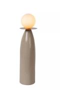 Lucide Figaro - tafellamp - Ø 12 x 48,8 cm - grijs