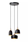Lucide Chayanne - hanglamp - Ø 30 x 156,5 cm - zwart