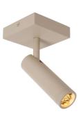 Lucide Grado - opbouwspot 1L - 10 x 10 x 23 cm - taupe