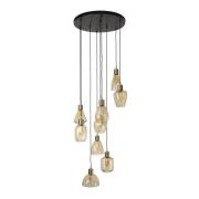 Vico Leaf Stemmed - hanglamp - Ø 60 x 180 cm - amber