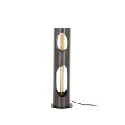 Vico Organic Cylinder - vloerlamp - 71 cm - zwart nikkel