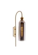 Maxlight Campanila - opbouw wandlamp - 22 x 56 cm - messing en gerookt...