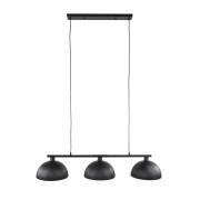 Vico Semicircular Cap-Ribbed - hanglamp - 120 x 30 x 150 cm - zwart