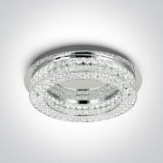 ONE Light Glass Stone Series - plafondlamp - Ø 45 x 10,5 cm - 24W LED ...