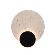 Maxlight Travertino - wandlamp - 20,5 x 18 x 5 cm - 5,5W LED incl. - z...