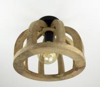 Vico Wooden Bars ALT - plafondverlichting - Ø 30 x 24 cm - mango hout ...