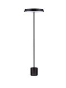 Nova Luce Vetro - staanlamp - Ø 40 x 136 cm - 33W  LED incl. - mat zwa...