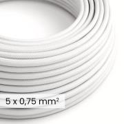 Creative Cables - 5x0,75mm² DALI textielsnoer - per 100 cm - wit