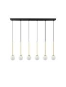 Nova Luce Savoy - hanglamp - 100 x 160 x 11 cm - satijn goud, mat zwar...