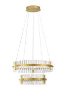 Nova Luce Kezo - hanglamp - Ø 60 x 140 cm - 67W dimbare LED incl. - go...