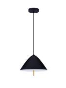 Nova Luce Oros - hanglamp - Ø 40 x 150 cm - 17W LED incl. - zandzwart
