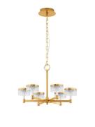 Nova Luce Bion - hanglamp - Ø 70,7 x 120 cm - 38W LED incl. - messing ...