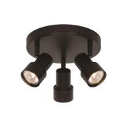 Nordlux Boston 3-rondel - opbouwspot 3L - Ø 5,5 x 13,5 x 20 cm - zwart
