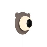 Nordlux Bruna Bear - wandverlichting - Ø 16 x 25 cm - bruin