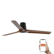 Faro Heywood Tub L Tuya Smart - plafondventilator - Ø 132 cm - mat zwa...