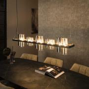 Vico Cylinder Mixed Glass - hanglamp - 130 x 20 x 150 cm - zwart