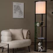 Lucide Menno - vloerlamp - 30 x 30 x 162,3 cm - zwart