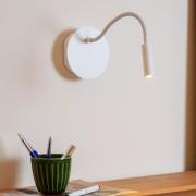 Lucide Jolijn - wandlamp met flexibele leesarm - oplaadbaar via USB-ka...