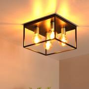 Lucide Ruben - plafondlamp - 36 x 36 x 22 cm - zwart