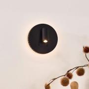 Lucide Bentjer - wandlamp -Ø 14 x 10,5 cm - 6W + 3W LED incl. - zwart
