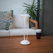 Lucide Renee - oplaadbare tafellamp - Ø 12,3 x 31 cm - 2,2W dim to war...