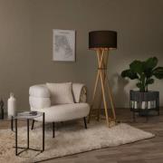 Lucide Trafalgar - vloerlamp - Ø 48 x 157 cm - zwart